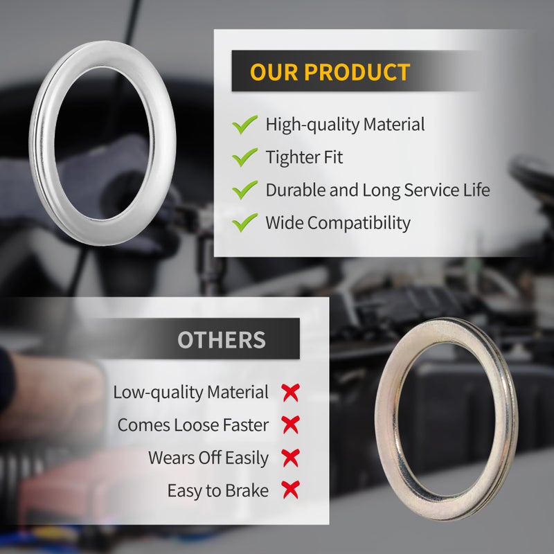 luxlead 20 PCS Transmission Drain Plug Gaskets Oil Crush Washer Seal Rings Compatible with Toyota Lexus 4Runner Sequoia Tacoma Tundra Lexus GS450H, IS250/350, LS430, LS460, Replaces 35178-30010 - Image 4